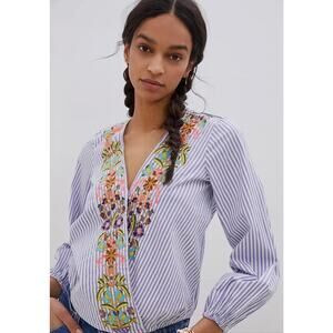 Anthropologie Artemis Striped Blouse